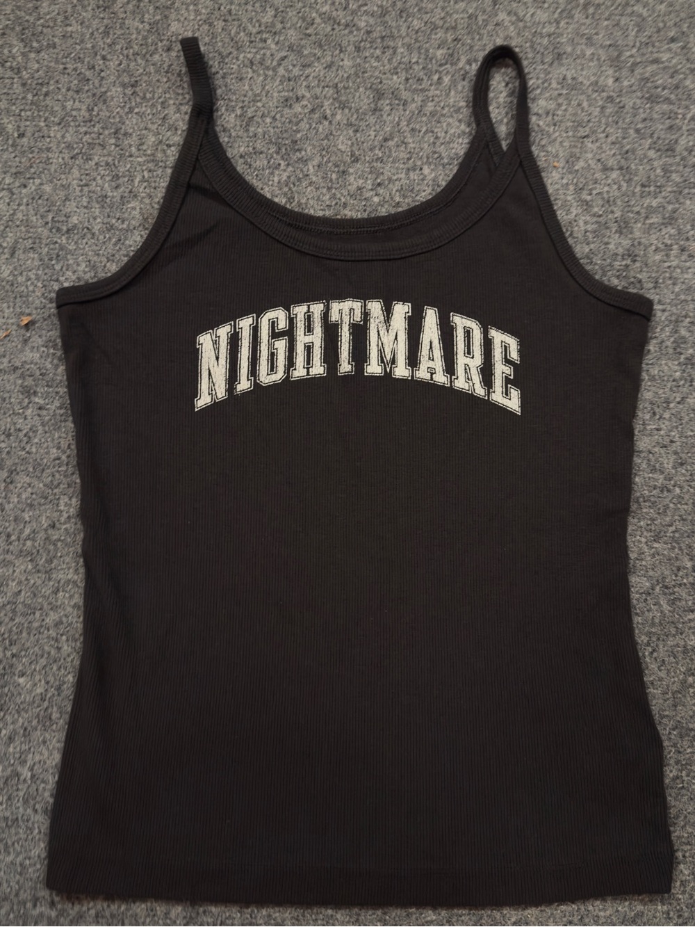 Disney GAP Nightmare Before Christmas Black Ribbed Tank Size Medium NWOT